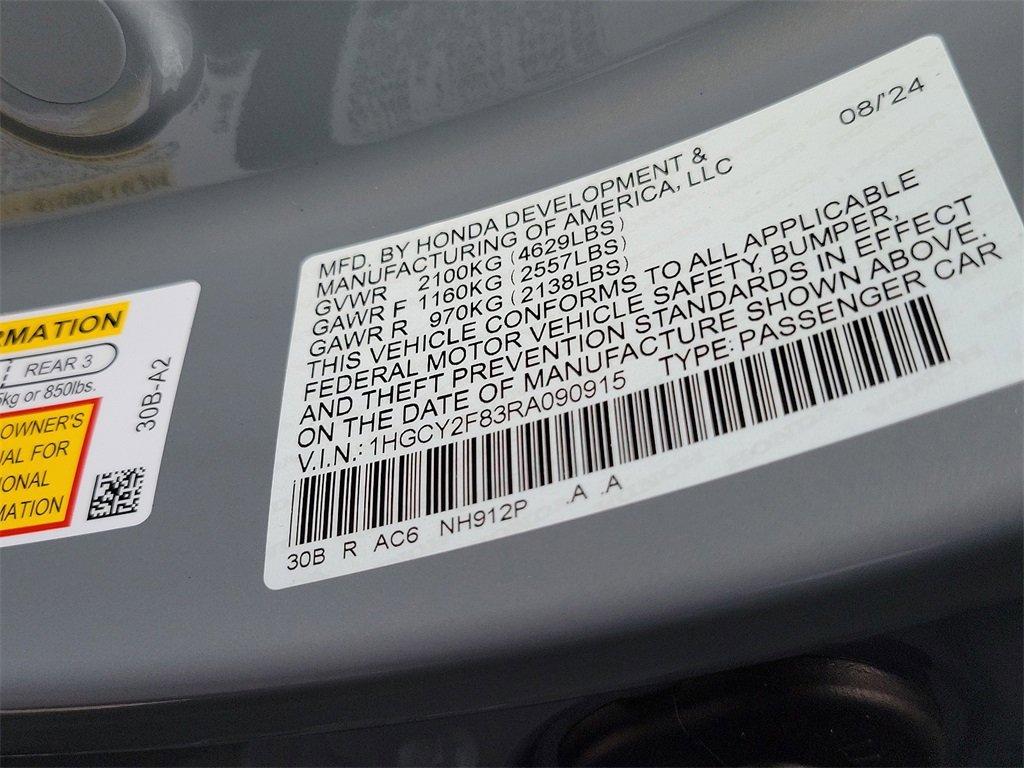 2024 Honda Accord Hybrid Vehicle Photo in Muncy, PA 17756