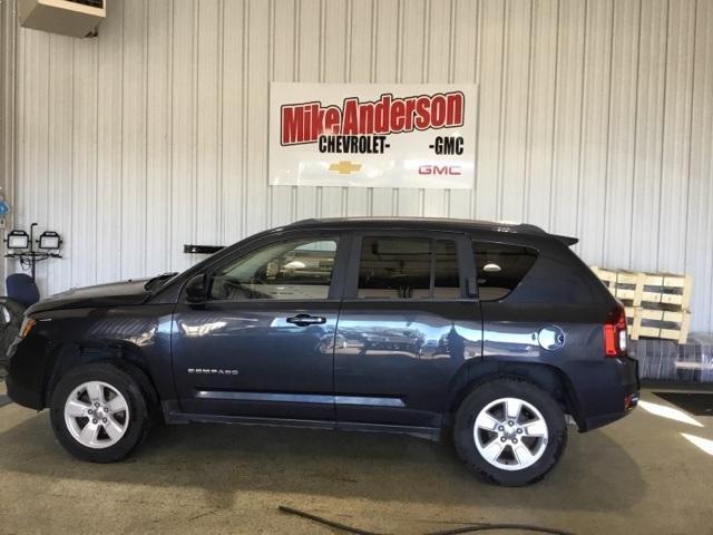 Used 2014 Jeep Compass Sport with VIN 1C4NJCBA0ED594096 for sale in Logansport, IN