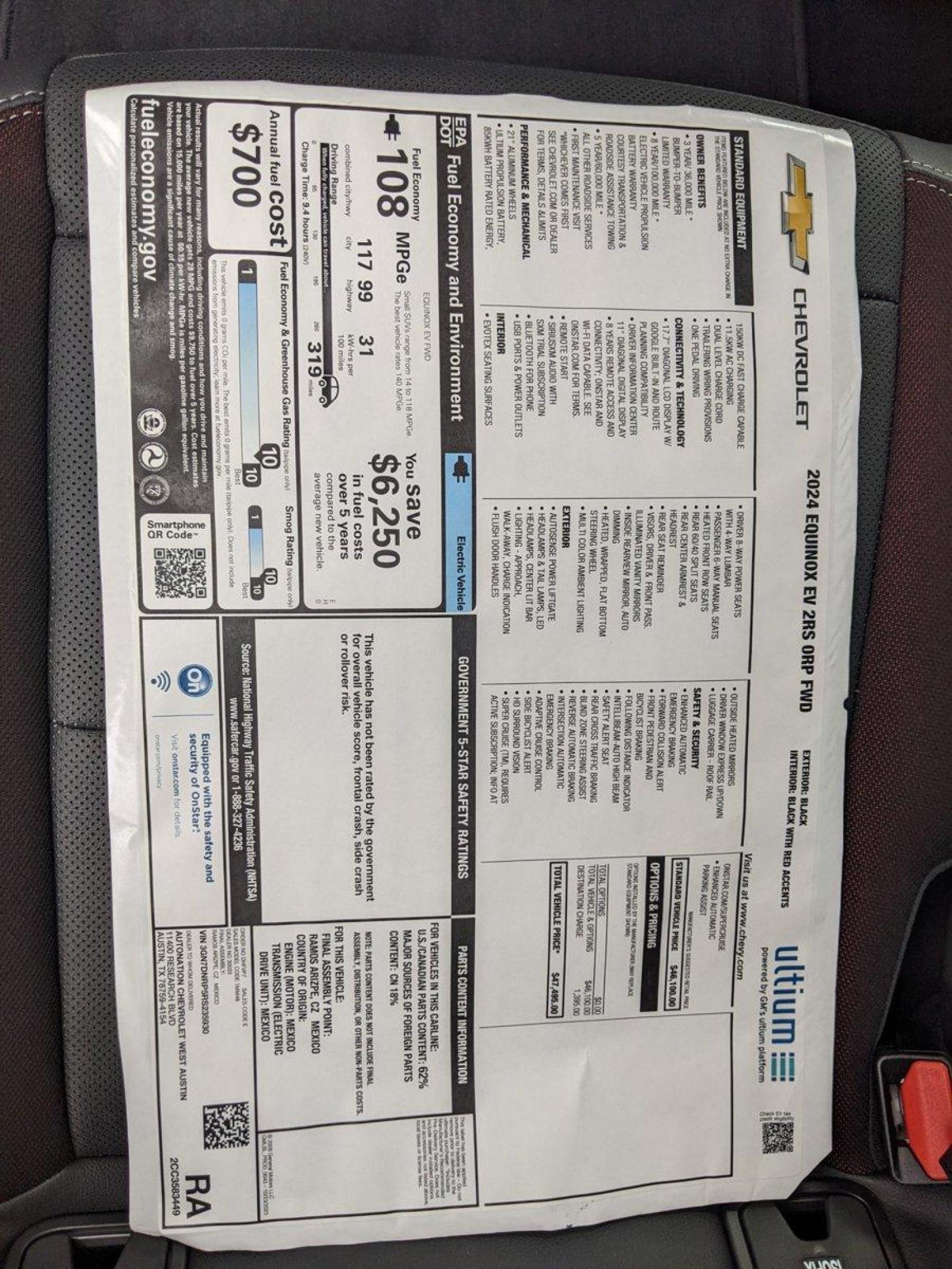 2024 Chevrolet Equinox EV Vehicle Photo in AUSTIN, TX 78759-4154