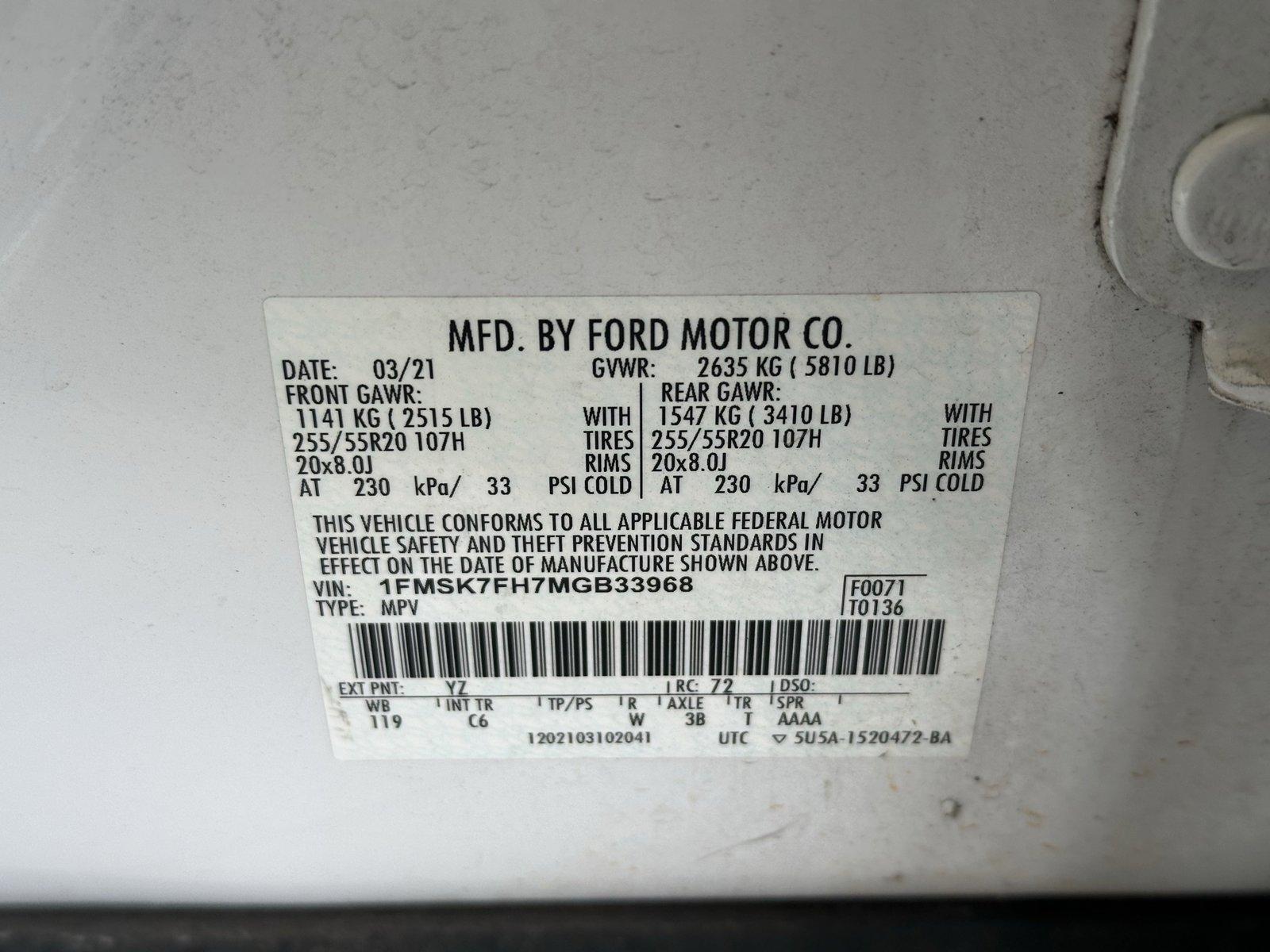 2021 Ford Explorer Vehicle Photo in Hollywood, FL 33021