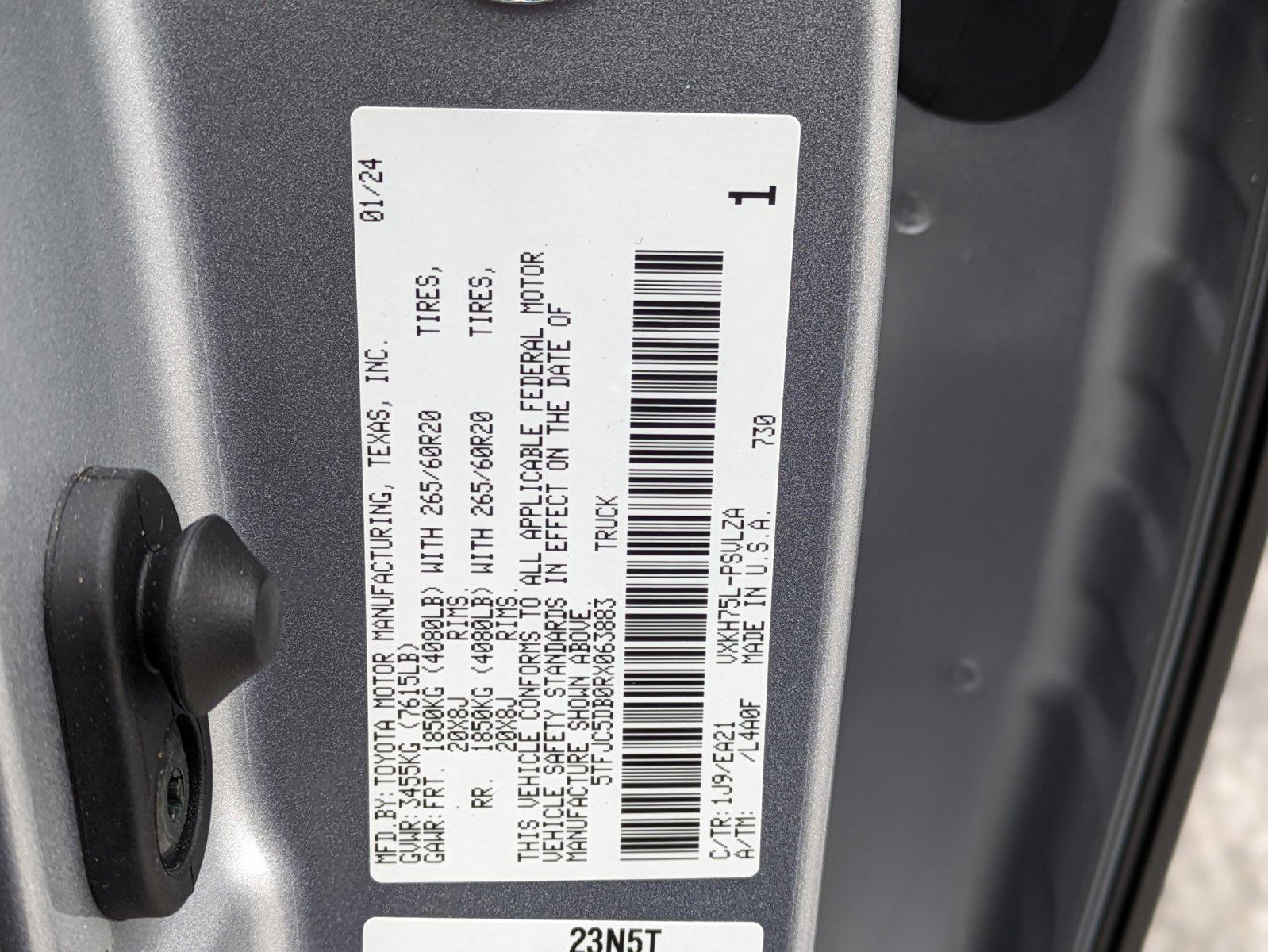 2024 Toyota TUNDHV Vehicle Photo in ORLANDO, FL 32812-3021