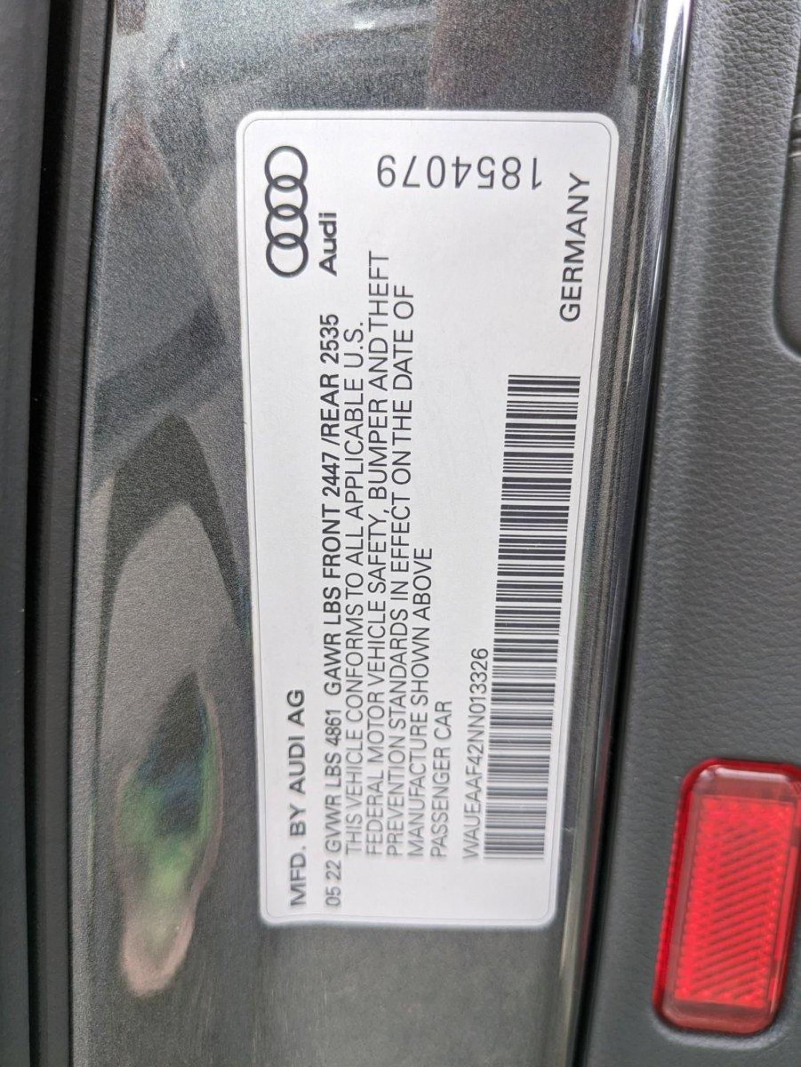 2022 Audi A4 Sedan Vehicle Photo in Clearwater, FL 33761