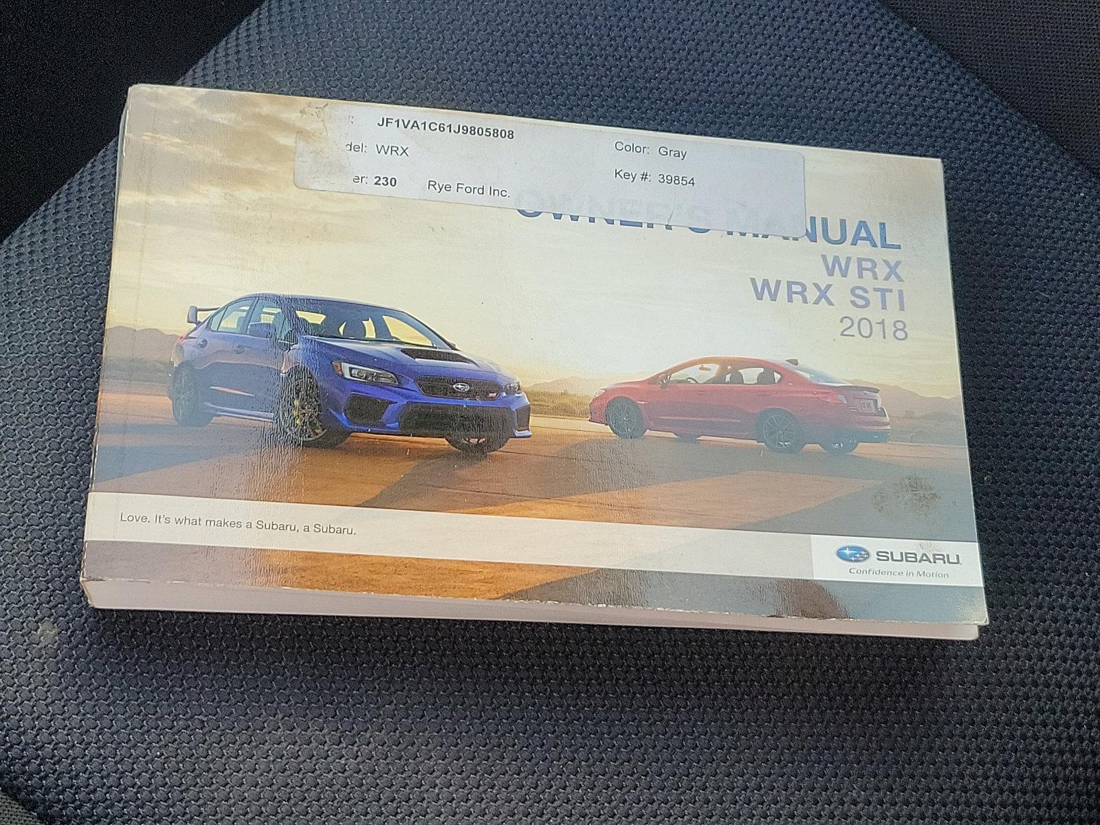 2018 Subaru WRX Vehicle Photo in BETHLEHEM, PA 18017