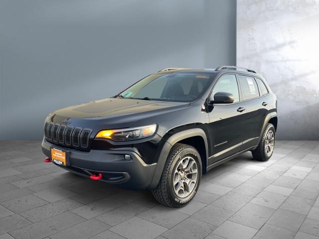 Used 2020 Jeep Cherokee Trailhawk with VIN 1C4PJMBNXLD615339 for sale in Iowa City, IA