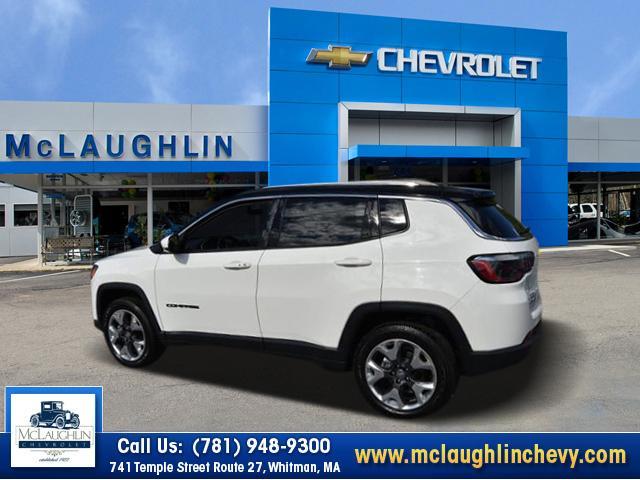 Used 2021 Jeep Compass Limited with VIN 3C4NJDCB7MT503038 for sale in Whitman, MA