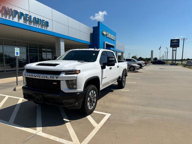 Used 2022 Chevrolet Silverado 2500HD Custom with VIN 1GC4YME71NF100801 for sale in Blanchard, OK