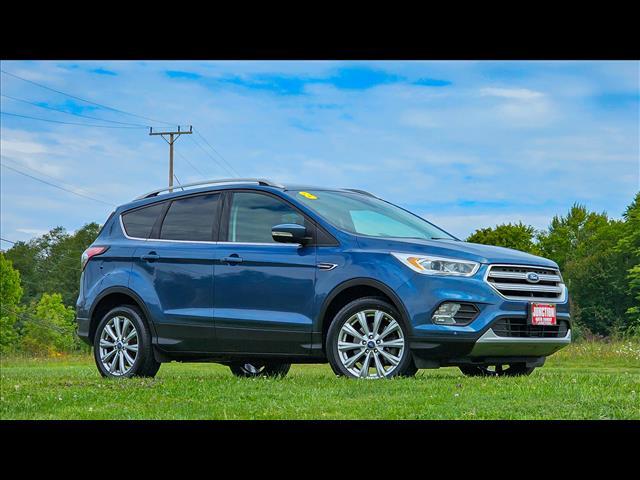 Used 2018 Ford Escape Titanium with VIN 1FMCU9J95JUC79681 for sale in Chardon, OH