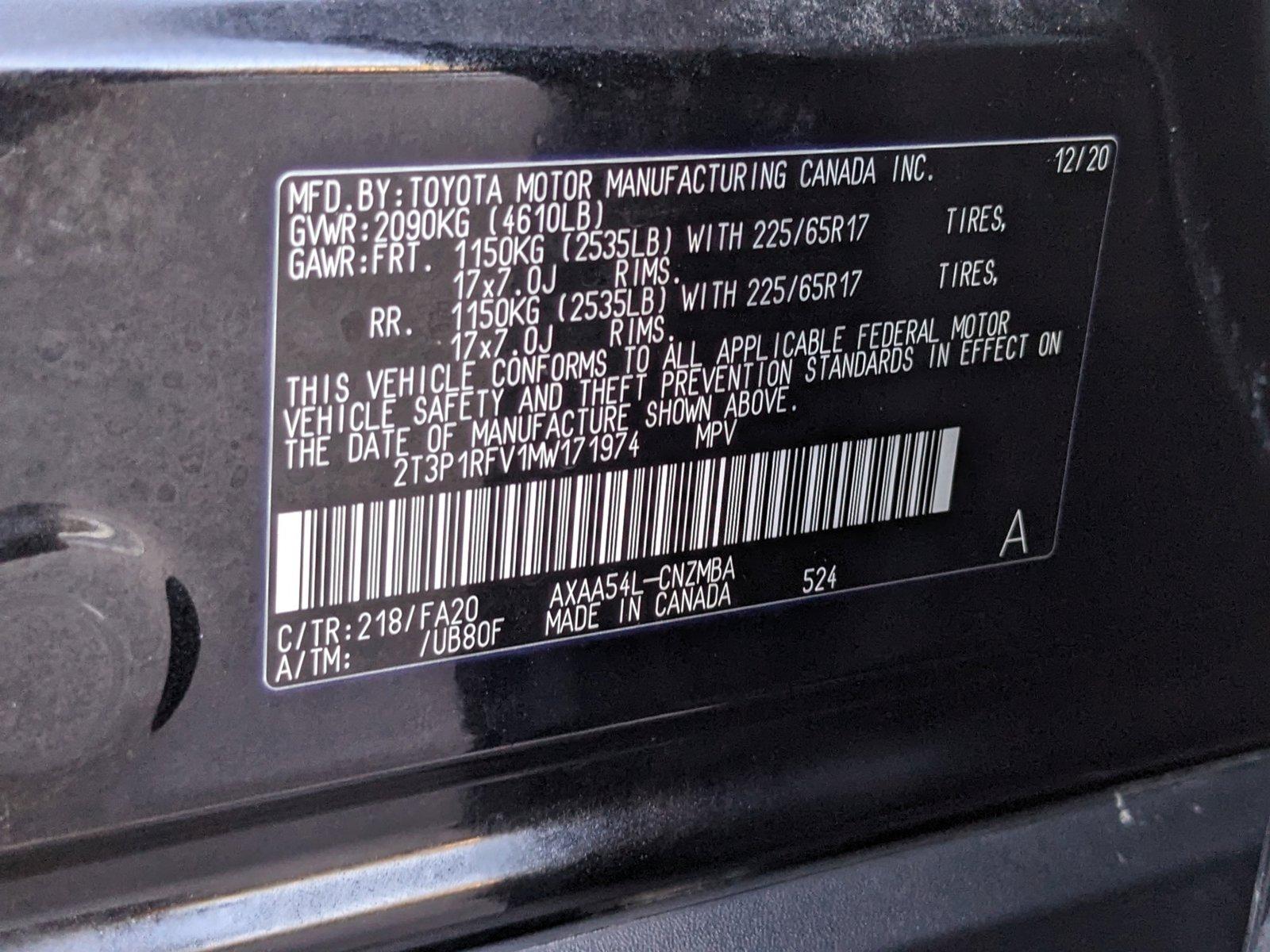 2021 Toyota RAV4 Vehicle Photo in Tampa, FL 33614