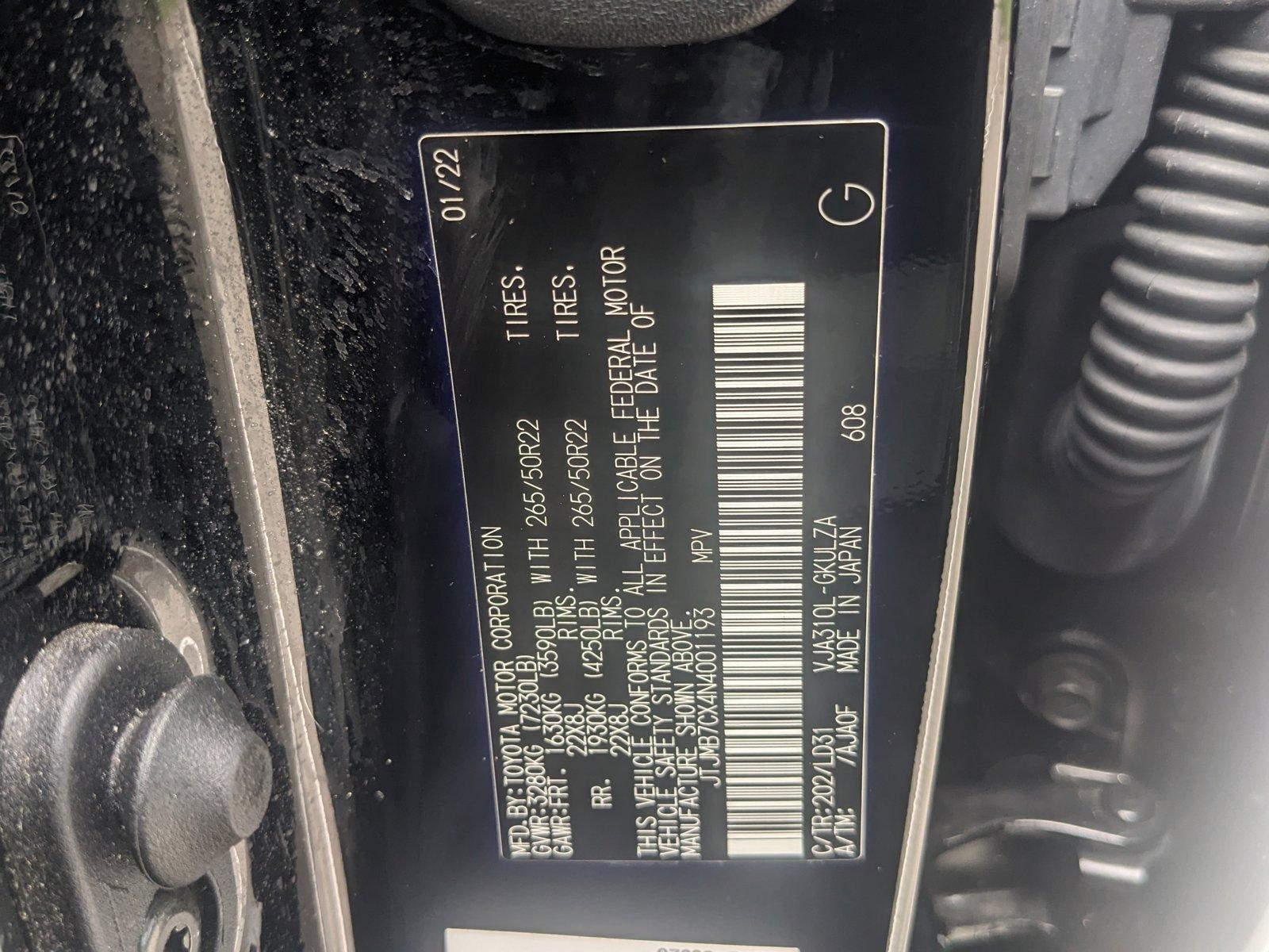 2022 Lexus LX 600 Vehicle Photo in West Palm Beach, FL 33417