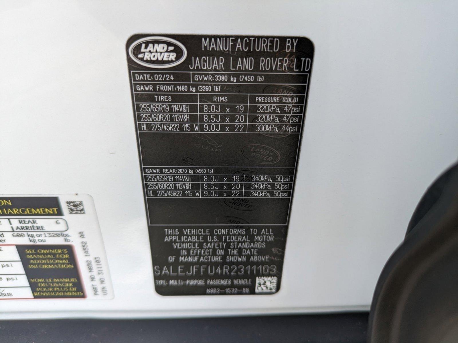 2024 Land Rover Defender Vehicle Photo in Sanford, FL 32771