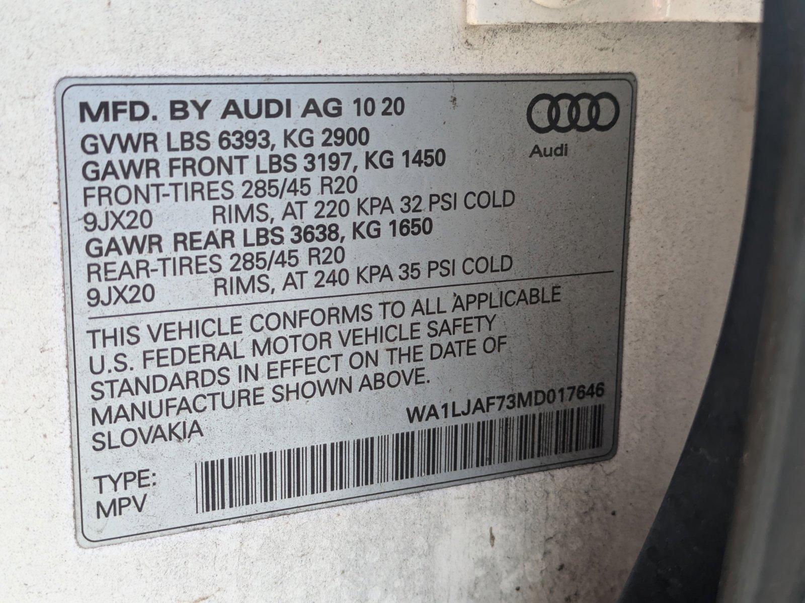 2021 Audi Q7 Vehicle Photo in Sarasota, FL 34231