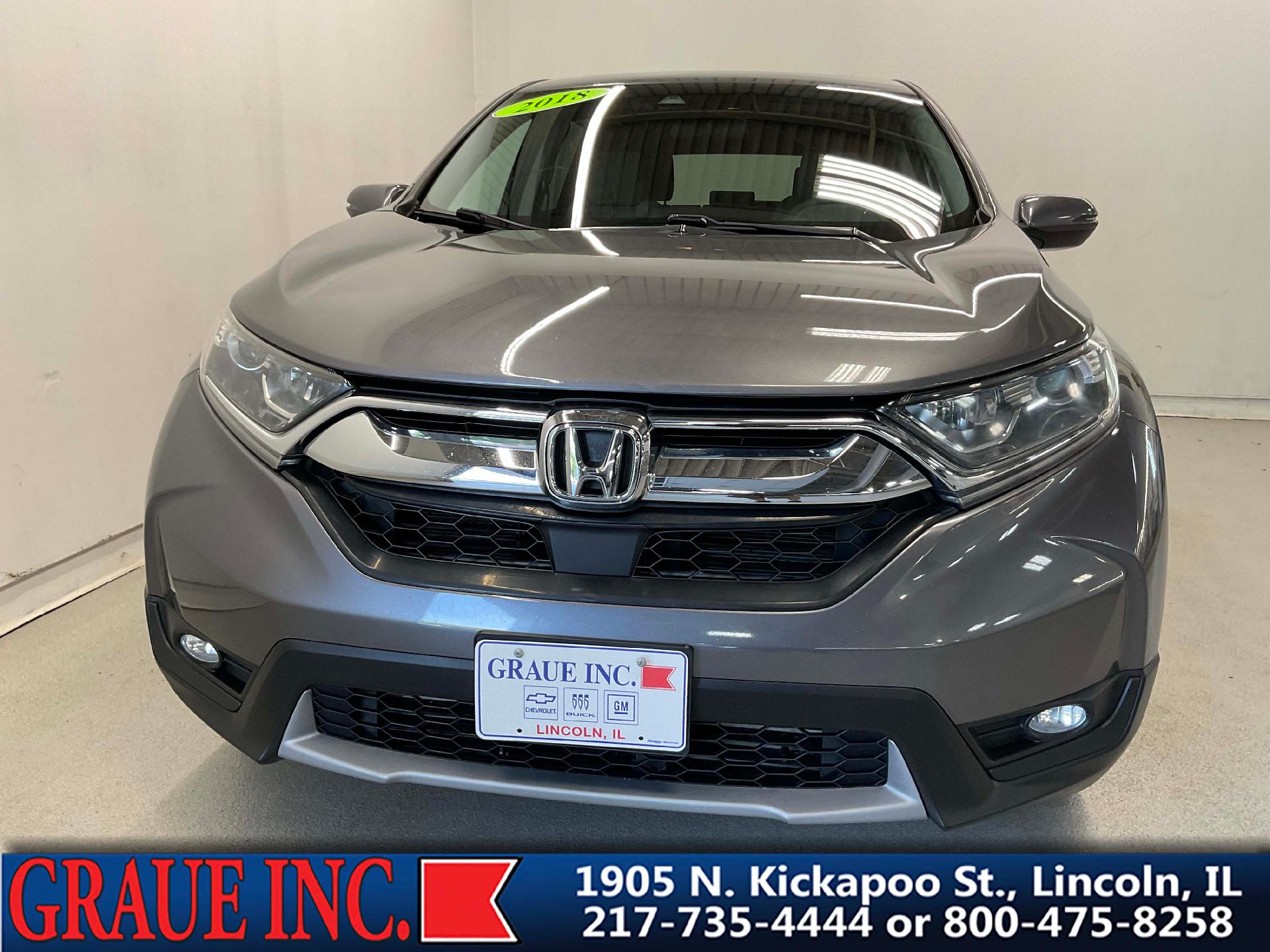 Used 2018 Honda CR-V EX with VIN 7FARW2H52JE050083 for sale in Lincoln, IL