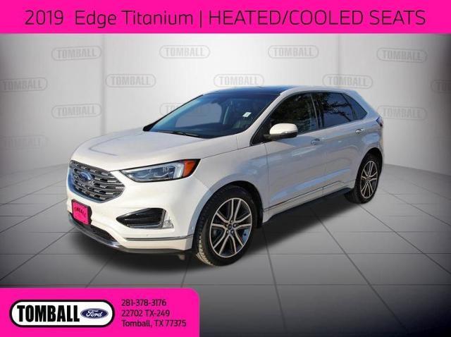 Used 2019 Ford Edge Titanium with VIN 2FMPK3K91KBC09265 for sale in Tomball, TX