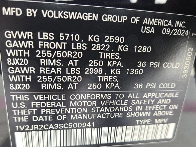 2025 Volkswagen Atlas Vehicle Photo in WEATHERFORD, TX 76087