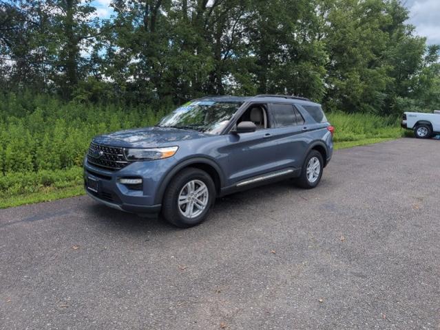 Used 2021 Ford Explorer XLT with VIN 1FMSK8DH3MGA76225 for sale in Owego, NY