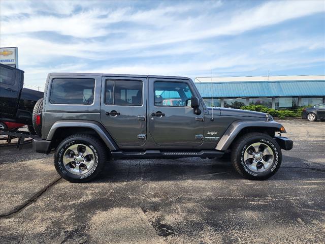 Used 2017 Jeep Wrangler Unlimited Sahara with VIN 1C4BJWEG6HL751760 for sale in Union Grove, WI