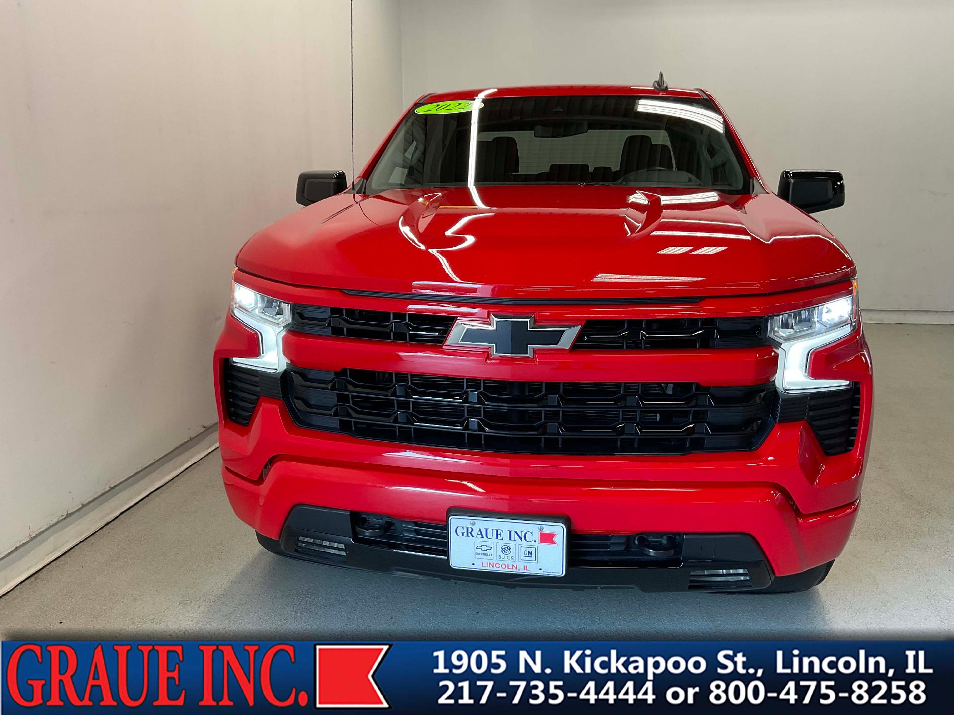 Used 2022 Chevrolet Silverado 1500 RST with VIN 2GCUDEED5N1515831 for sale in Lincoln, IL