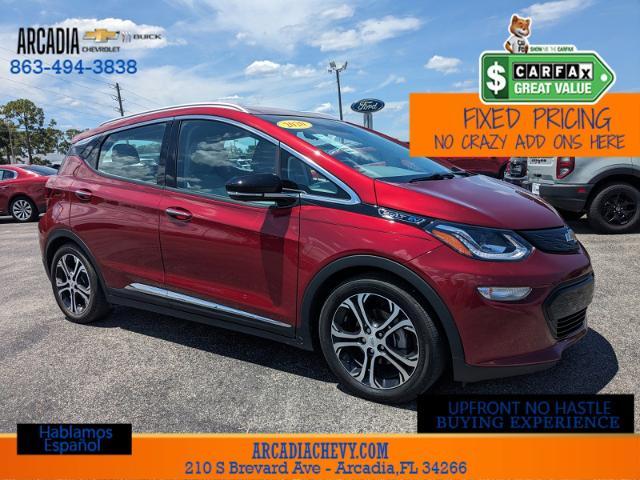 Used 2020 Chevrolet Bolt EV Premier with VIN 1G1FZ6S05L4143242 for sale in Arcadia, FL