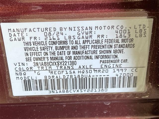 2025 Nissan Sentra Vehicle Photo in Tulsa, OK 74129