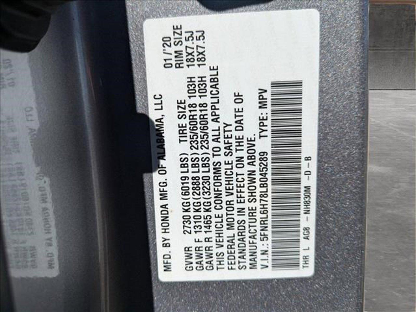 2020 Honda Odyssey Vehicle Photo in Clearwater, FL 33765