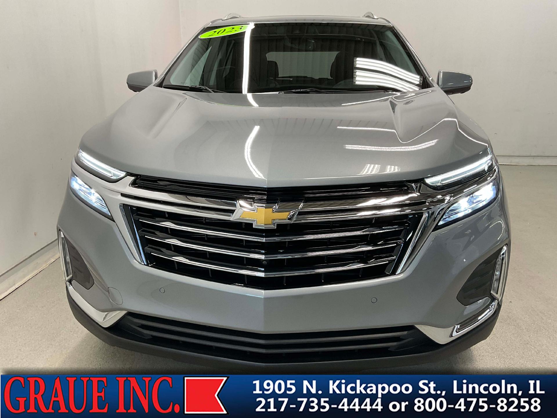 Used 2023 Chevrolet Equinox Premier with VIN 3GNAXXEG6PL212081 for sale in Lincoln, IL