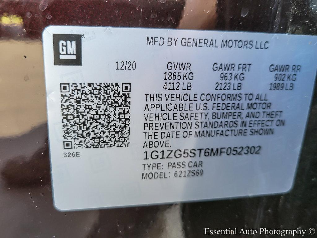 2021 Chevrolet Malibu Vehicle Photo in AURORA, IL 60503-9326