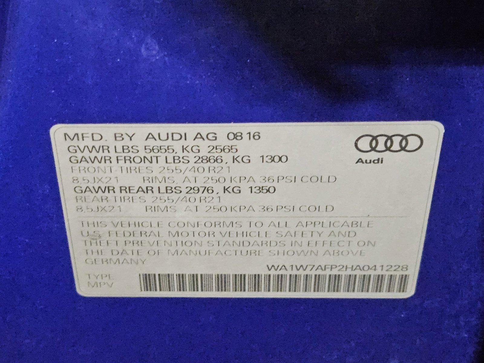 2017 Audi Q5 Vehicle Photo in Jacksonville, FL 32256