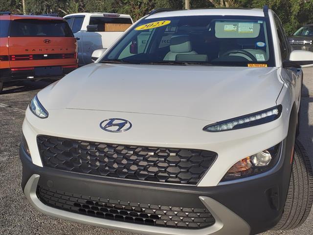 Certified 2023 Hyundai Kona SEL with VIN KM8K32AB0PU937568 for sale in Cocoa, FL