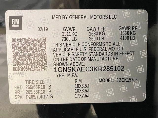 2019 Chevrolet Tahoe Vehicle Photo in BROCKTON, MA 02301-7113