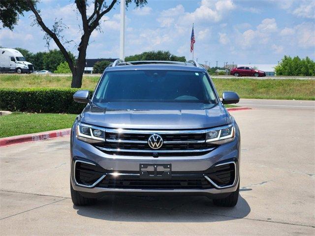 Used 2021 Volkswagen Atlas SEL Premium R-Line with VIN 1V2FR2CA5MC545050 for sale in Arlington, TX