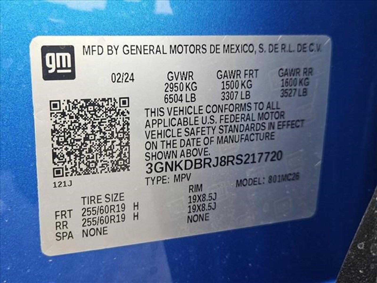 2024 Chevrolet Blazer EV Vehicle Photo in PEORIA, AZ 85382-3715