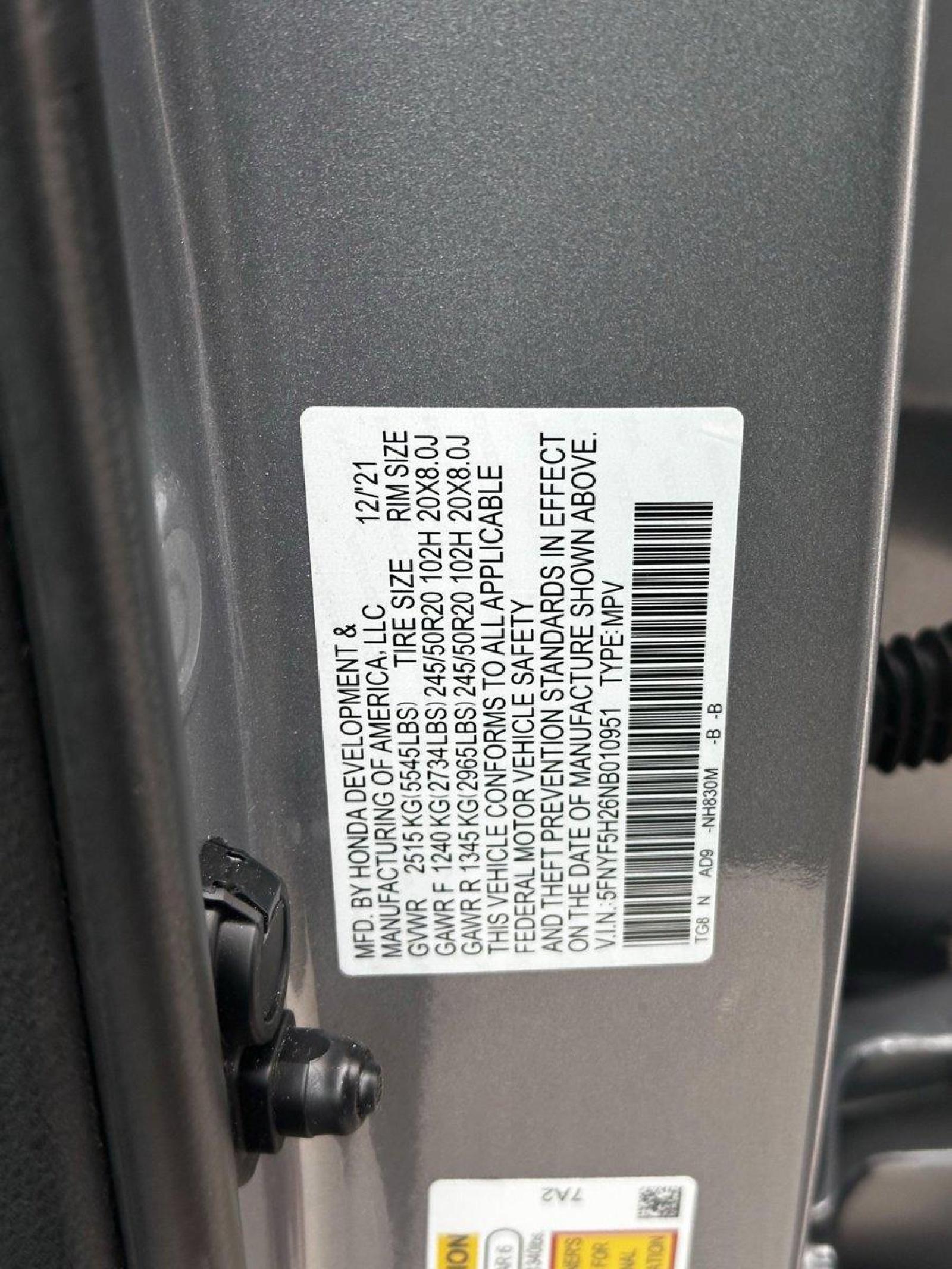 2022 Honda Pilot Vehicle Photo in Hollywood, FL 33021