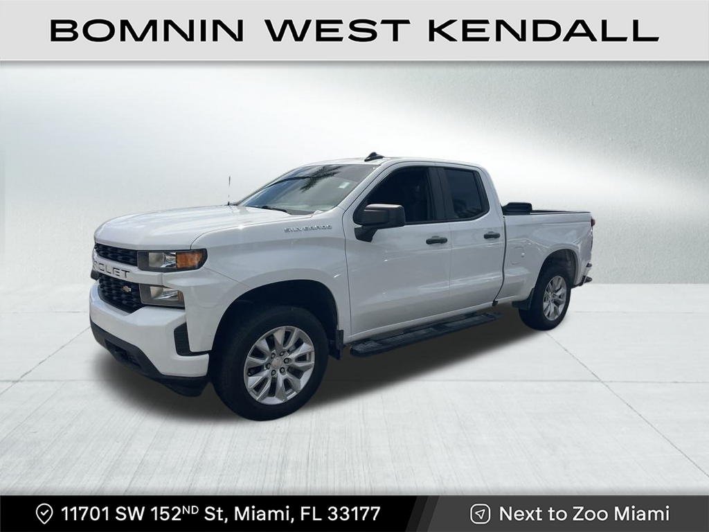 Used 2022 Chevrolet Silverado 1500 Limited Custom with VIN 1GCRWBEKXNZ194972 for sale in Miami, FL