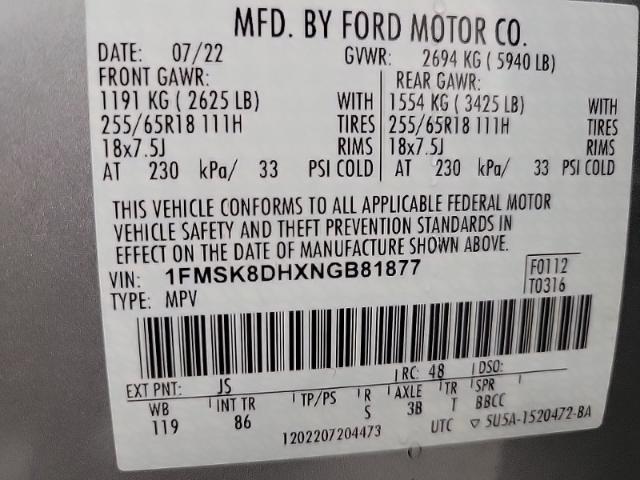 2022 Ford Explorer Vehicle Photo in Neenah, WI 54956