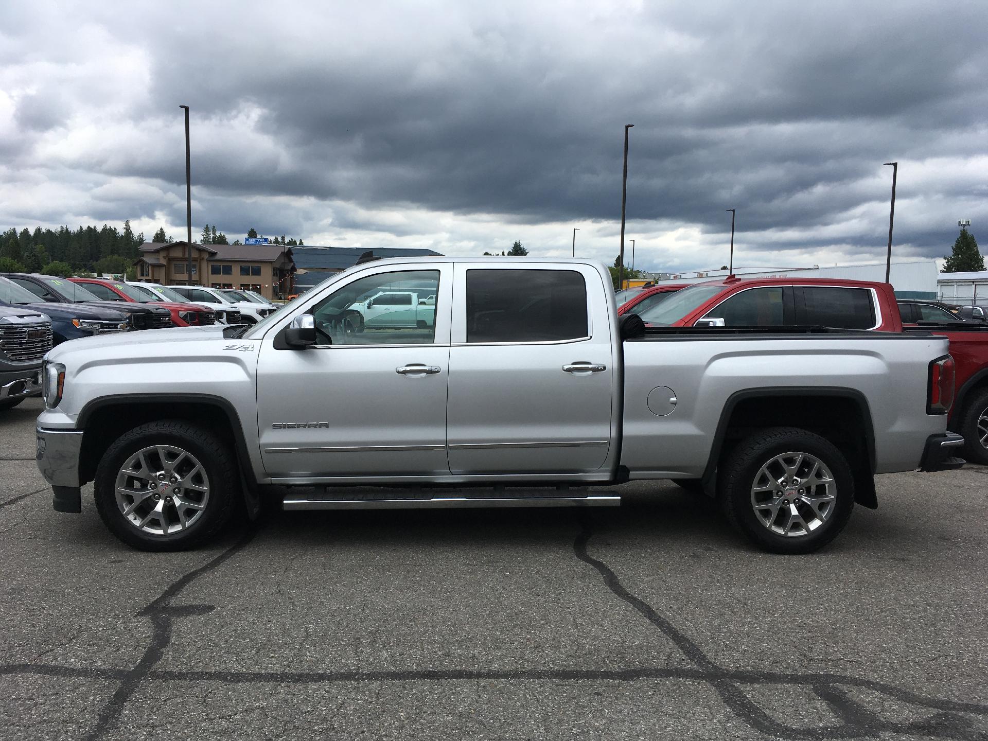 Used 2018 GMC Sierra 1500 SLT with VIN 3GTU2NEC0JG287378 for sale in Coeur D'alene, ID