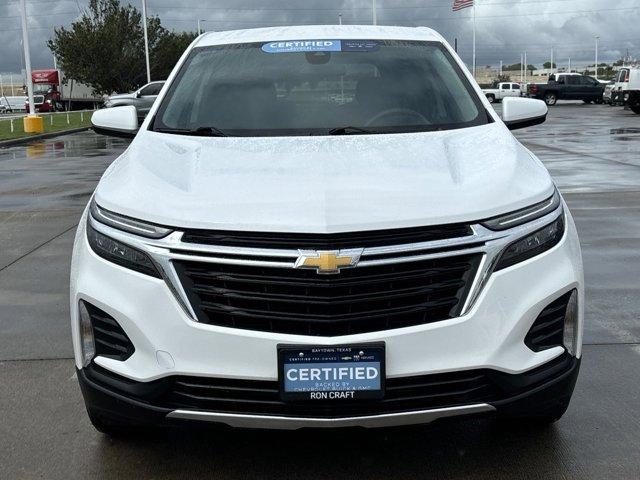 Certified 2022 Chevrolet Equinox LT with VIN 3GNAXUEV1NL203704 for sale in Baytown, TX