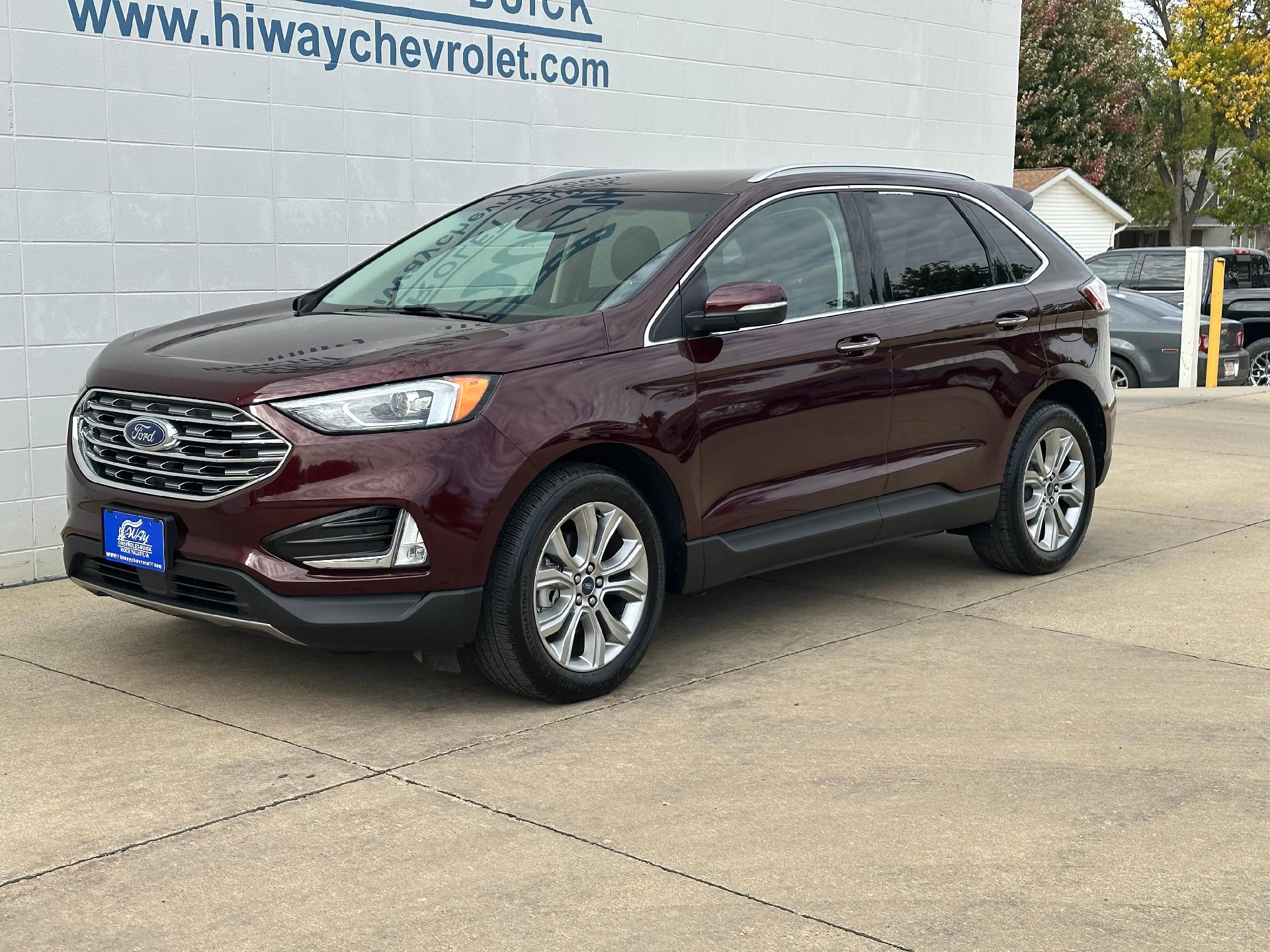 Used 2019 Ford Edge Titanium with VIN 2FMPK3K97KBB25712 for sale in Rock Valley, IA