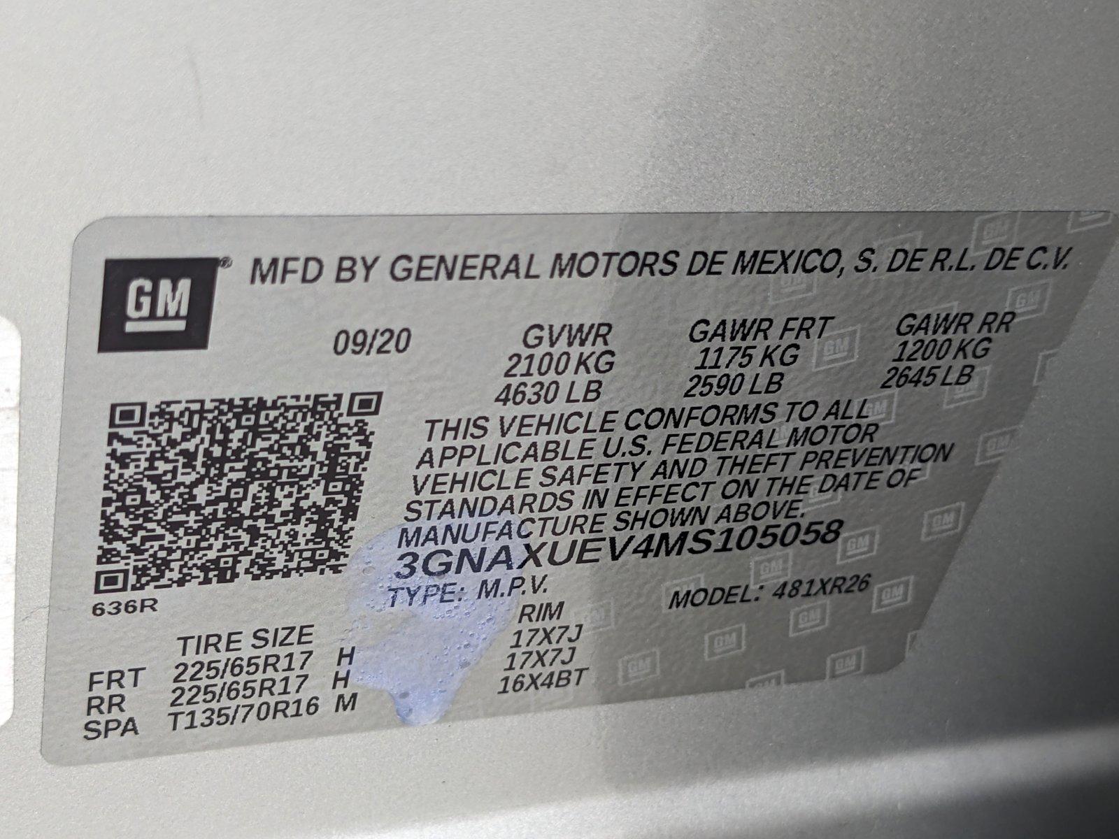 2021 Chevrolet Equinox Vehicle Photo in MIAMI, FL 33172-3015