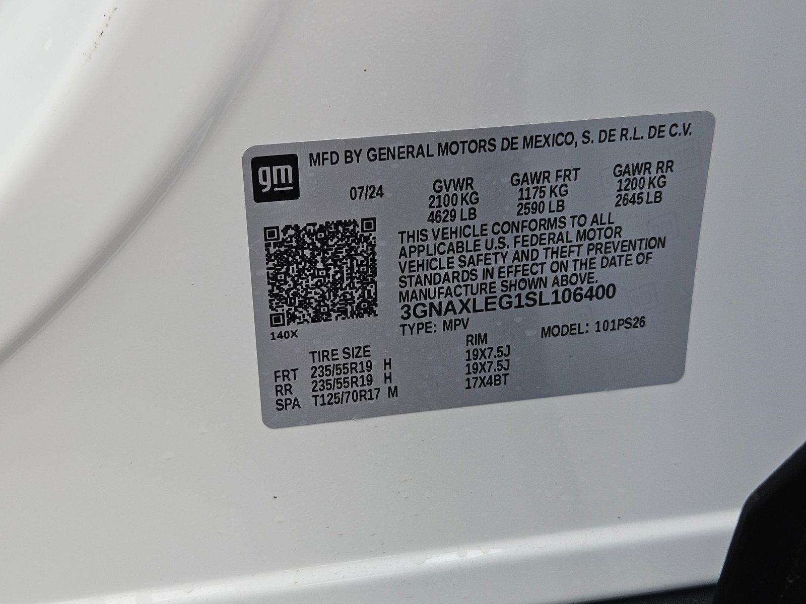 2025 Chevrolet Equinox Vehicle Photo in PEORIA, AZ 85382-3715