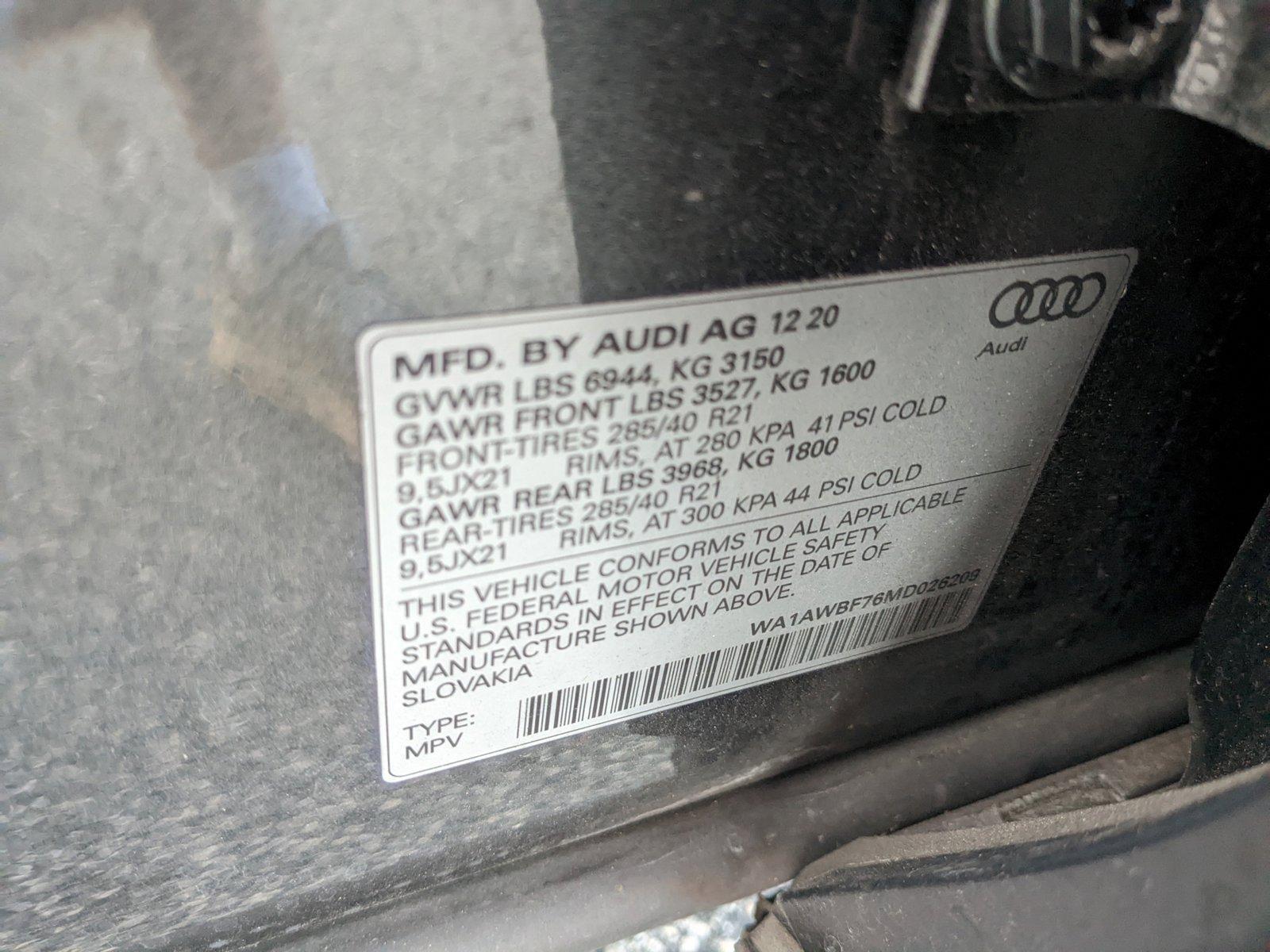 2021 Audi SQ7 Vehicle Photo in Orlando, FL 32811