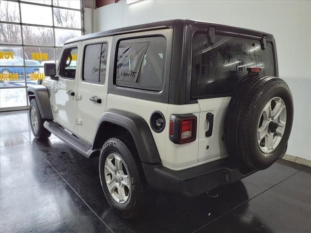 Used 2019 Jeep Wrangler Unlimited Sport S with VIN 1C4HJXDN5KW636198 for sale in Dunkirk, NY