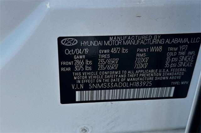 2020 Hyundai Santa Fe Vehicle Photo in ELK GROVE, CA 95757-8703