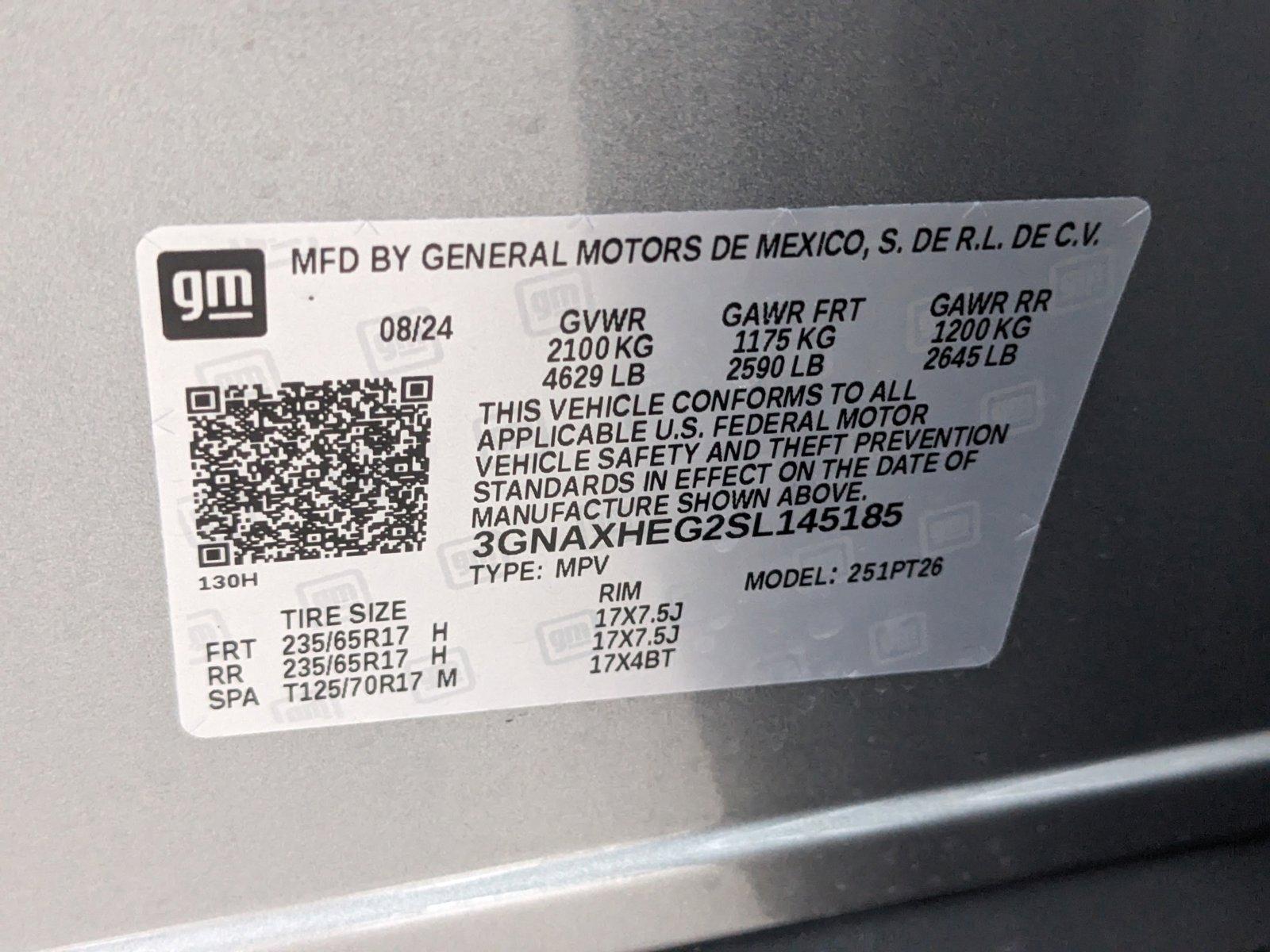 2025 Chevrolet Equinox Vehicle Photo in GREENACRES, FL 33463-3207