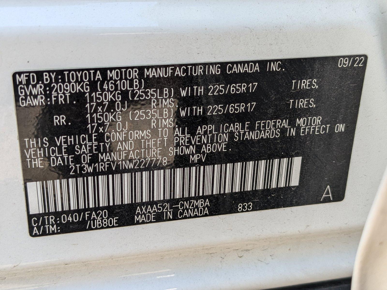 2022 Toyota RAV4 Vehicle Photo in Panama City, FL 32401