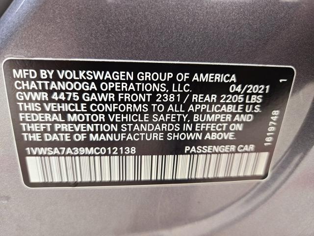 2021 Volkswagen Passat Vehicle Photo in WEATHERFORD, TX 76087