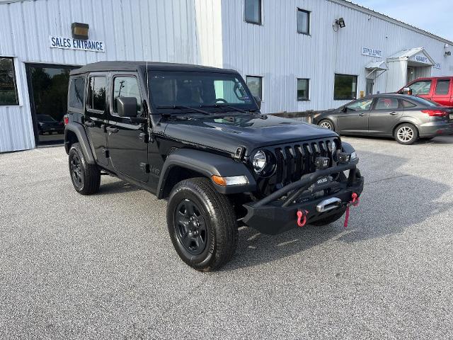 Used 2022 Jeep Wrangler Unlimited Sport with VIN 1C4HJXDMXNW277393 for sale in Newport, ME