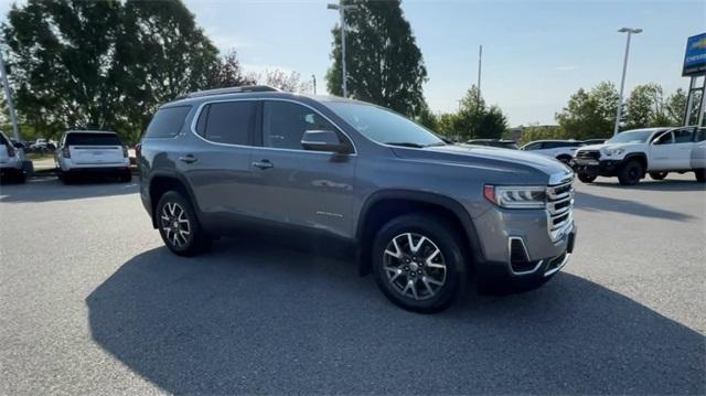 Used 2021 GMC Acadia SLE with VIN 1GKKNRL49MZ101783 for sale in Bentonville, AR