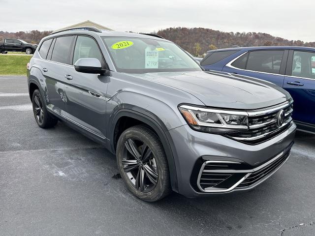 Used 2021 Volkswagen Atlas SE w/Tech R-Line with VIN 1V2PR2CA4MC596849 for sale in Gallipolis, OH