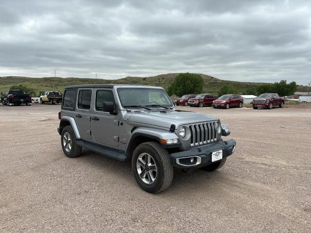 Used 2020 Jeep Wrangler Unlimited Sahara with VIN 1C4HJXEN7LW213378 for sale in Newcastle, WY