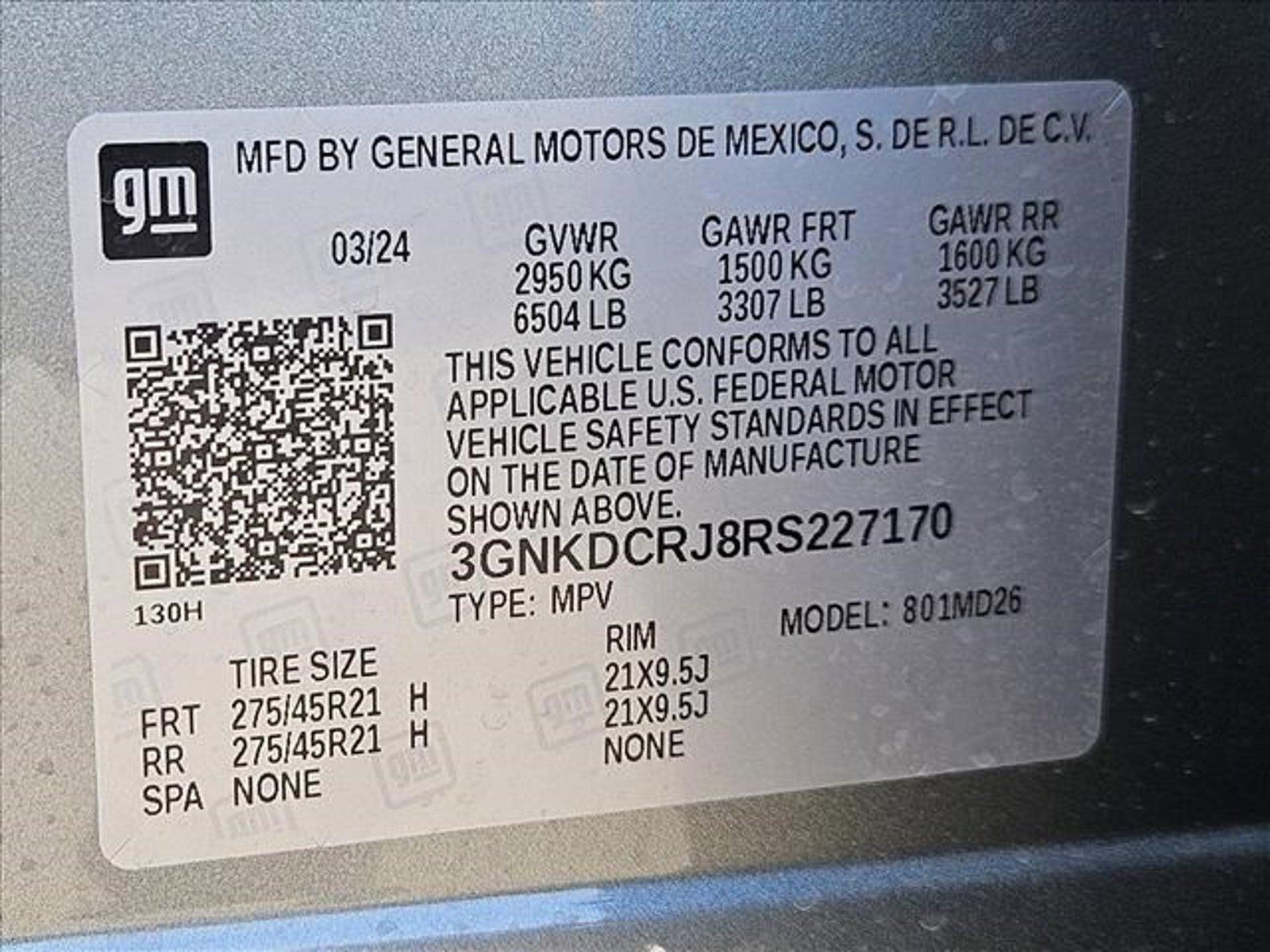 2024 Chevrolet Blazer EV Vehicle Photo in PEORIA, AZ 85382-3715